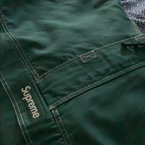 Fw16 Supreme Contrast Stitch Twill Anorak Size XL - Picture 8 of 8